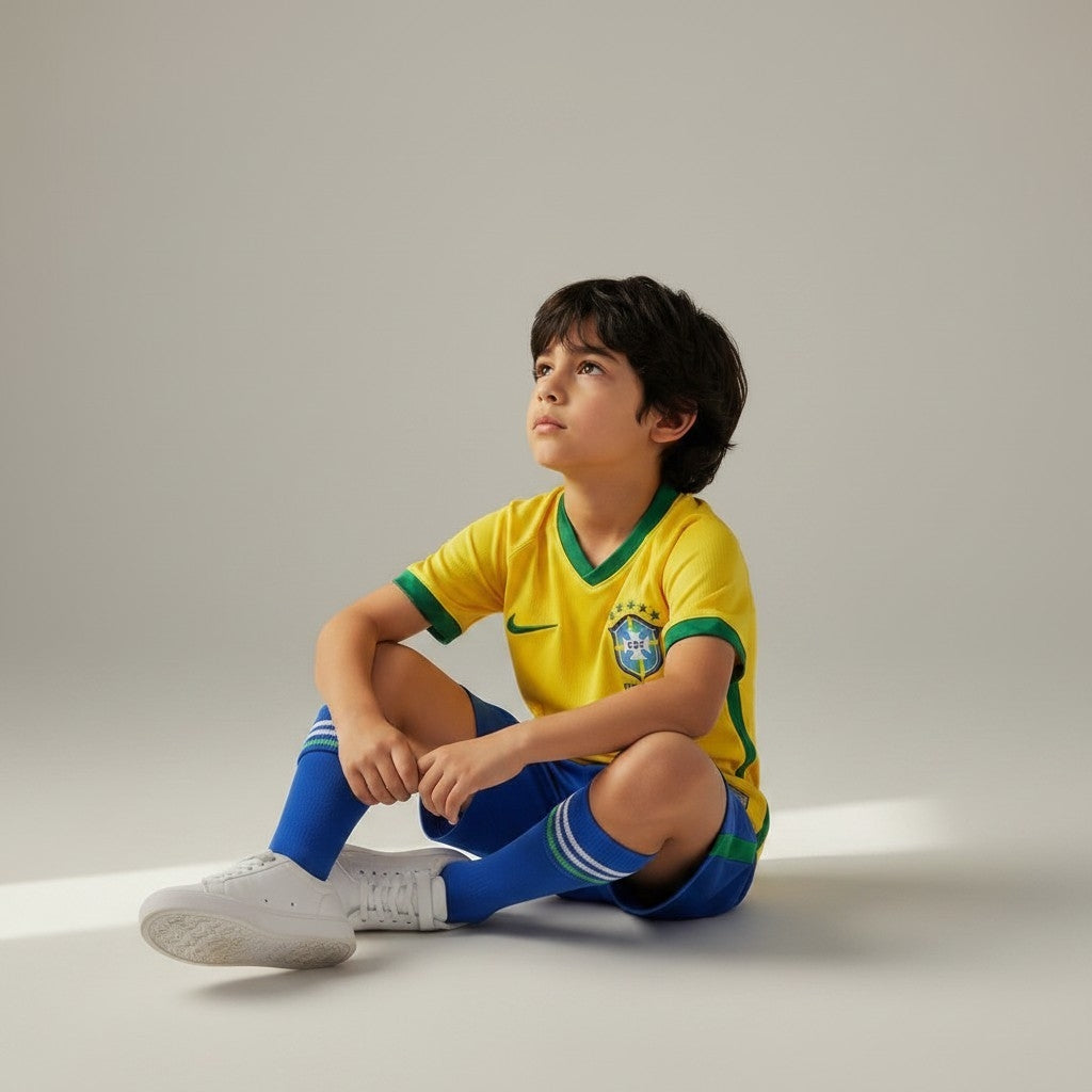 Brazil Home Jersey 2026 (Kids FC Set)