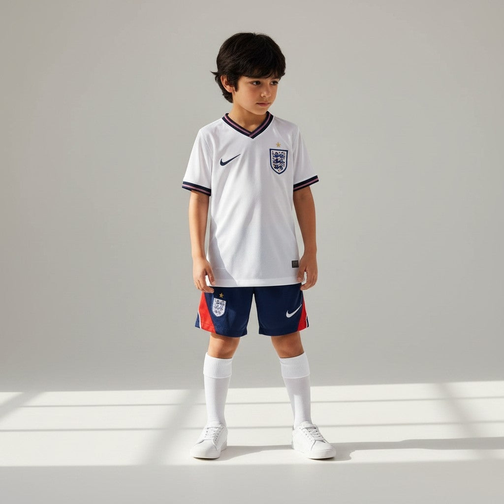 England Home Jersey 2026 (Kids FC Set)