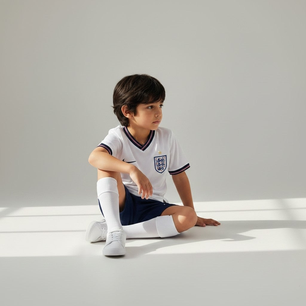 England Home Jersey 2026 (Kids FC Set)