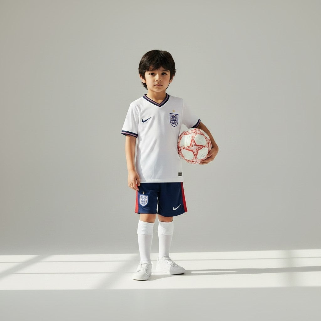 England Home Jersey 2026 (Kids FC Set)