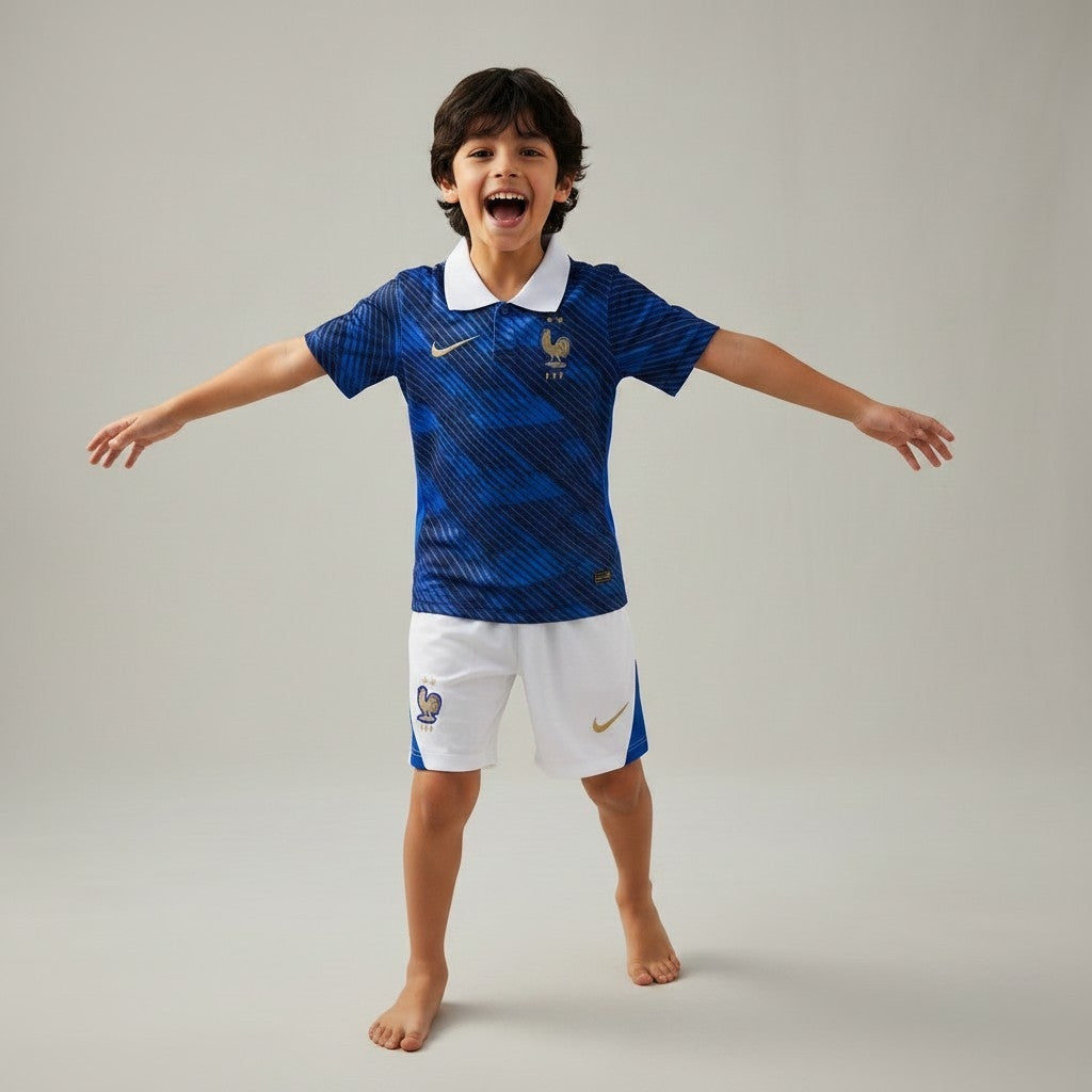 France Home Jersey 2026 (Kids FC Set)