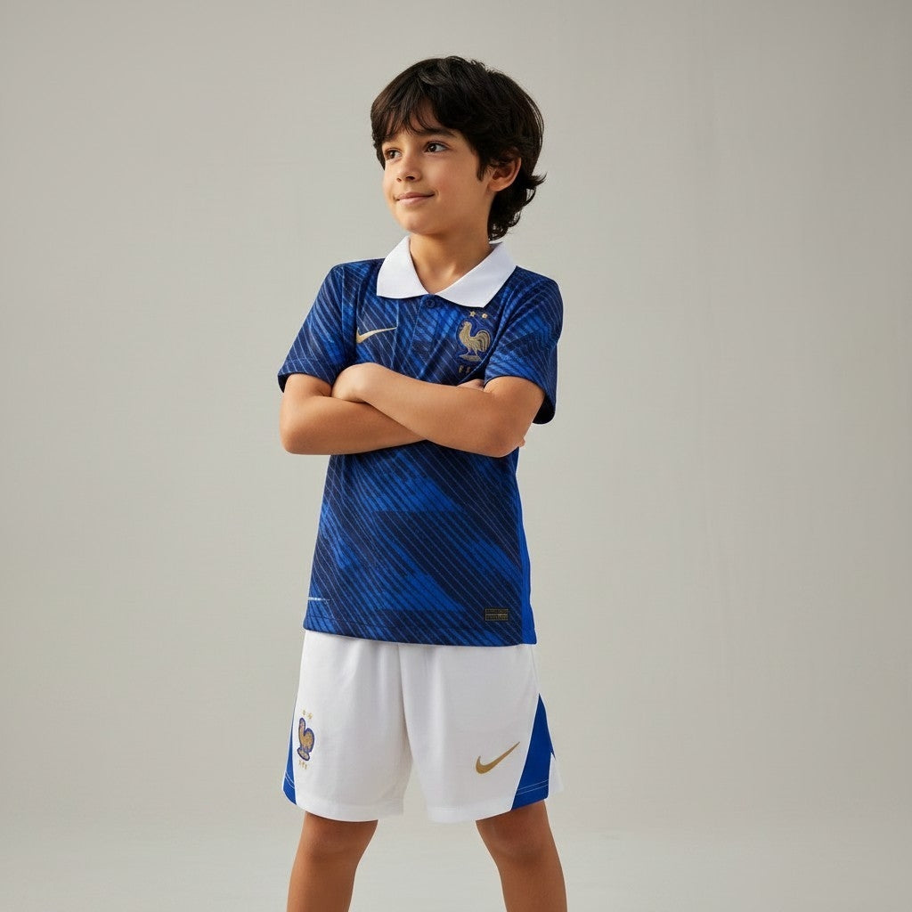 France Home Jersey 2026 (Kids FC Set)