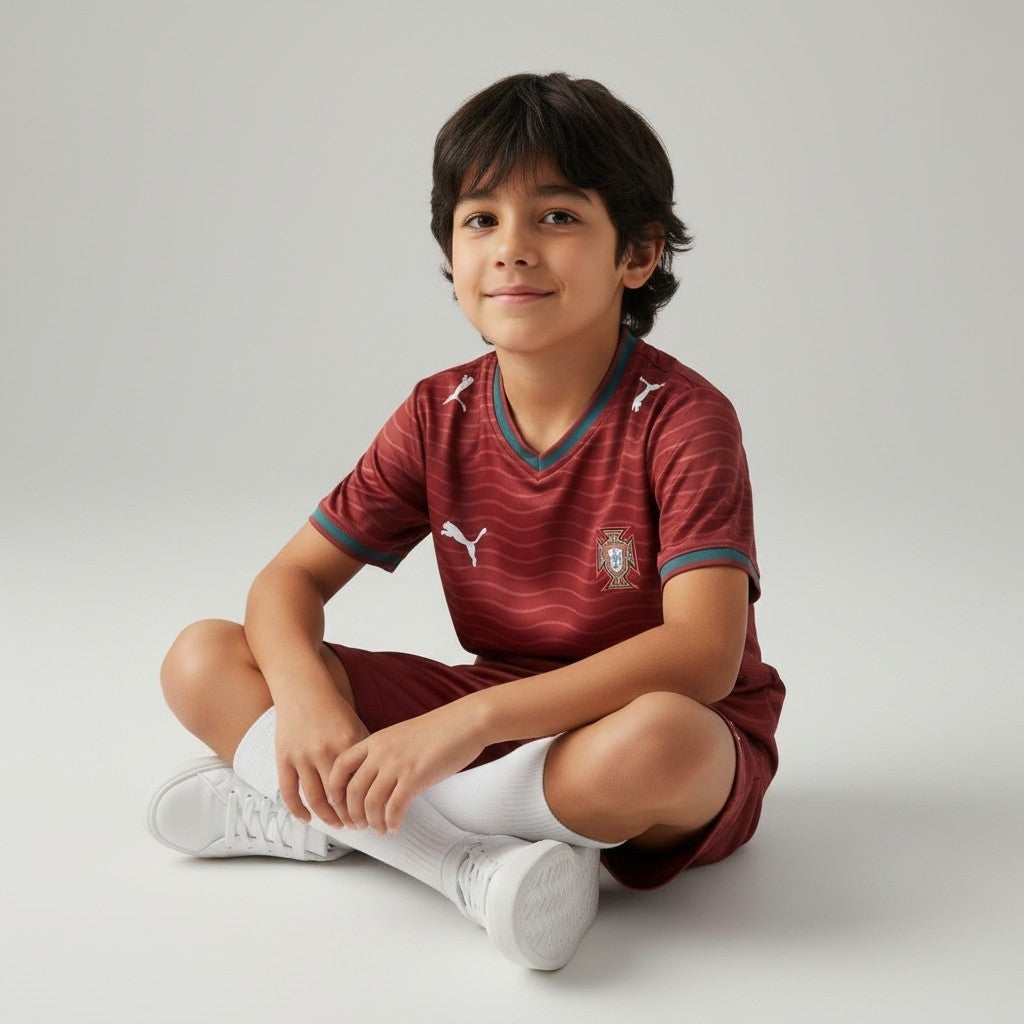 Portugal Home Jersey 2026 ( Kids FC Set)