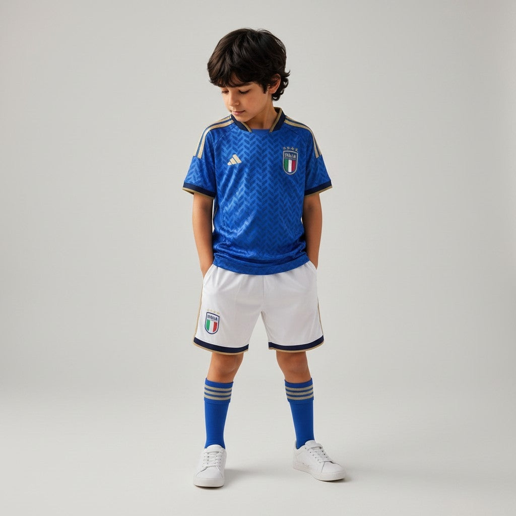 Italy Home Jersey 2026 (Kids FC Set)
