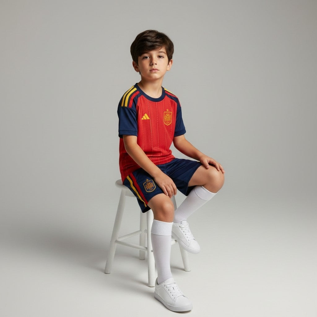 Spain Home Jersey 2026 (Kids FC Set)