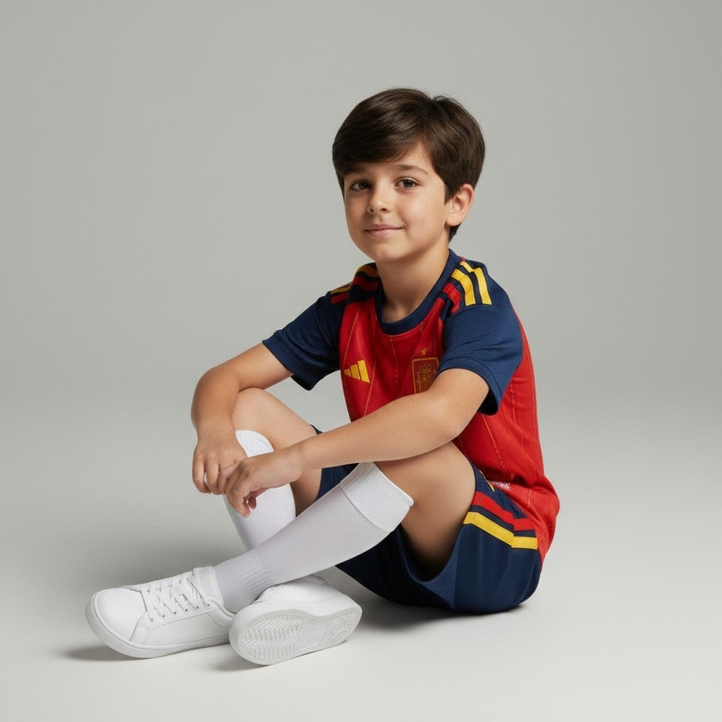 Spain Home Jersey 2026 (Kids FC Set)