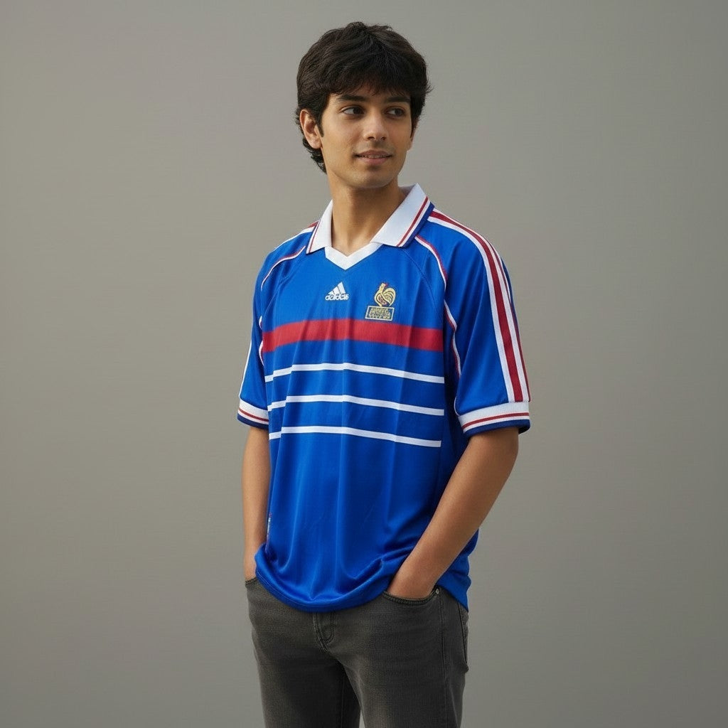 France 1998 Home Jersey (Retro Version)