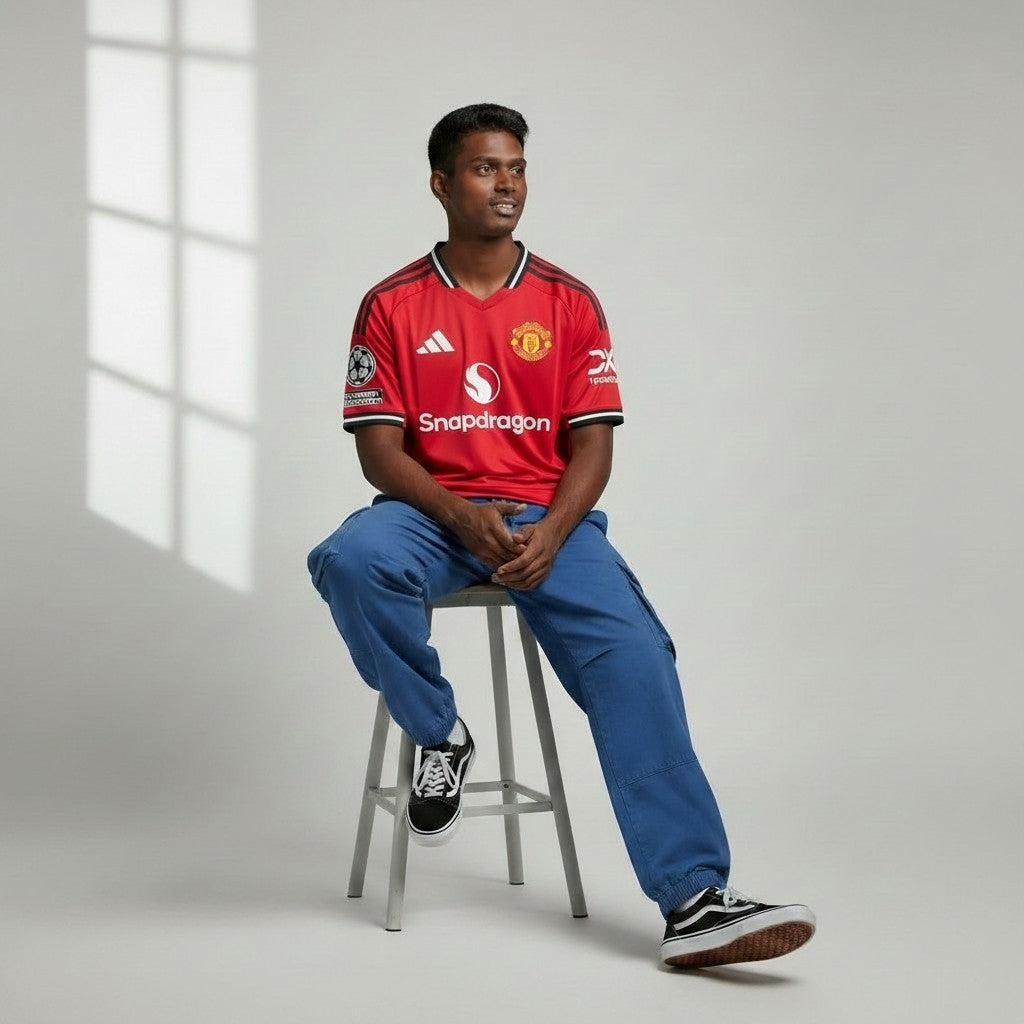 Manchester United Home Jersey 2025/26 (Player Version) ❤️🖤