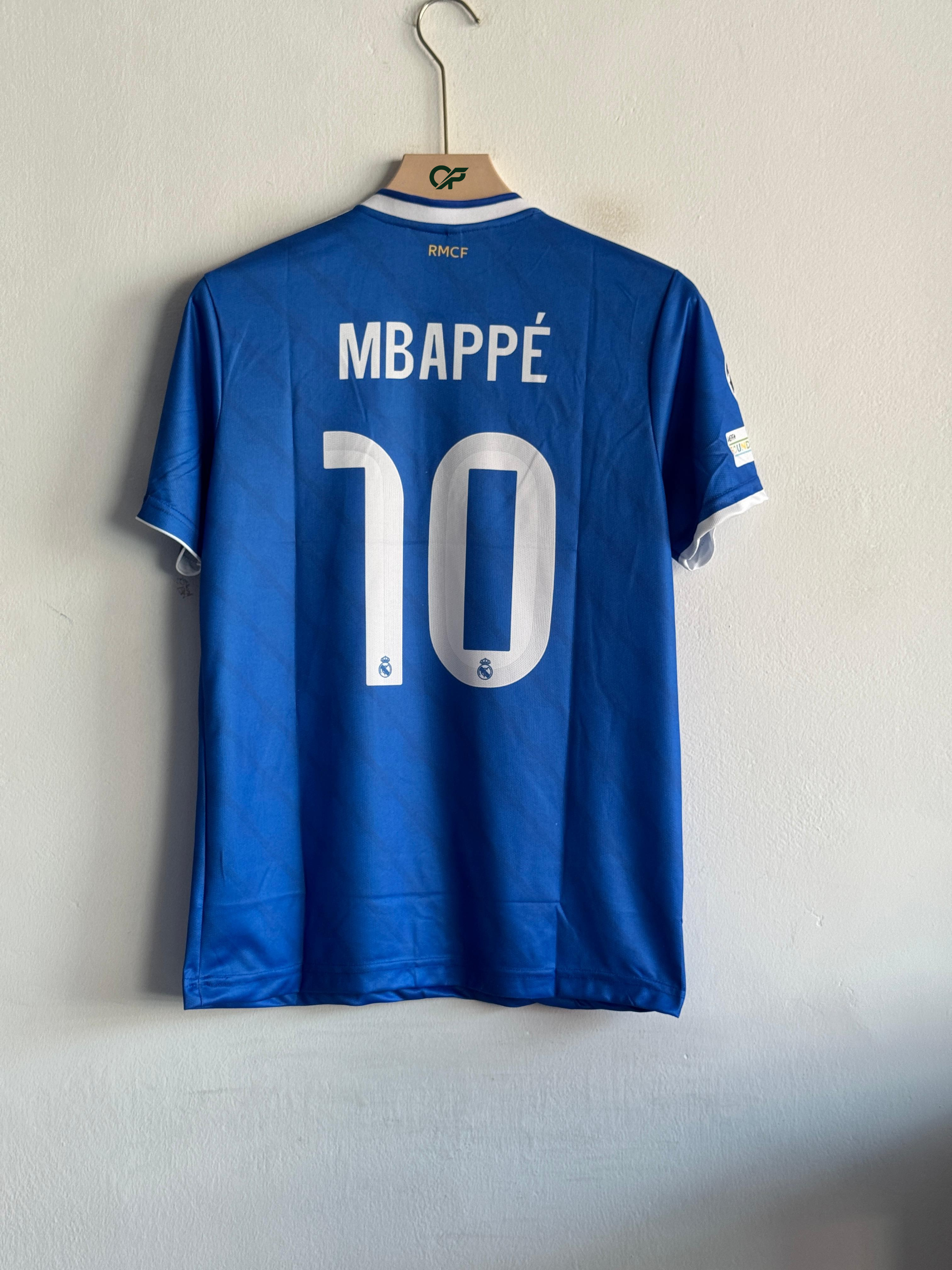 Real Madrid Blue Special Edition Jersey – Mbappe 10 (Embroided)