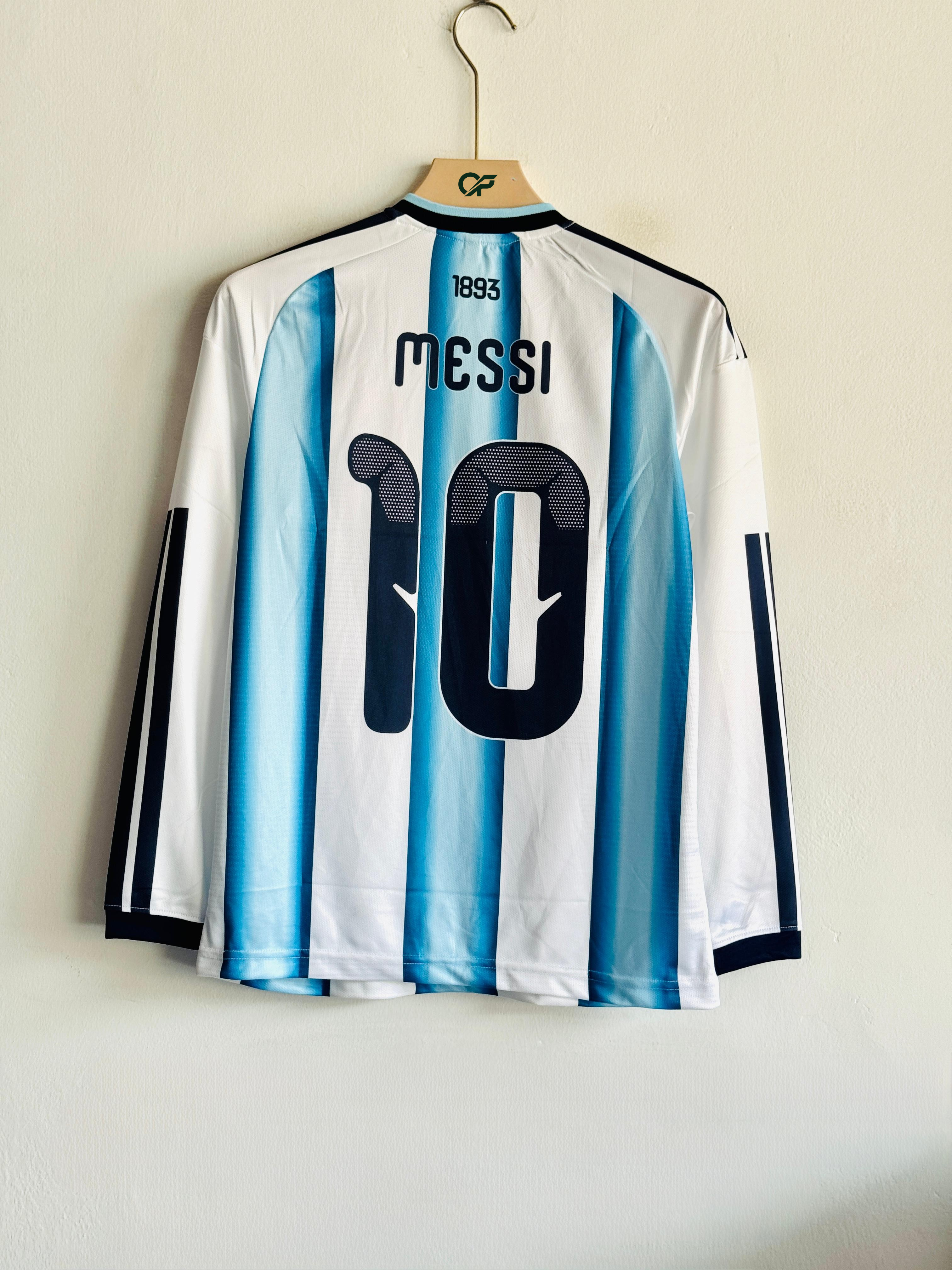 Argentina Home Full Sleeve Jersey 2024/25 – Messi #10 Edition