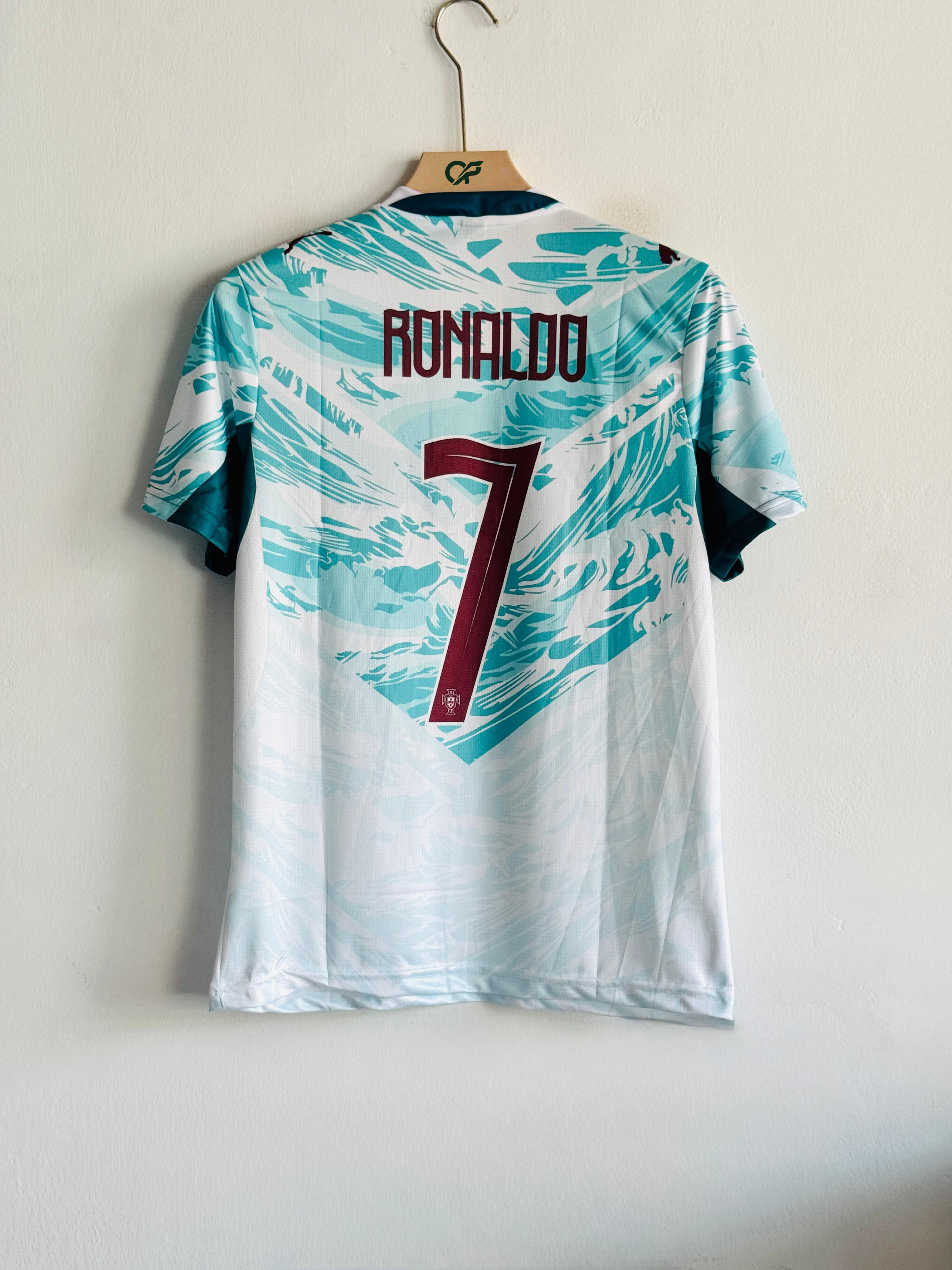 Portugal Away Jersey 2024/25 – Ronaldo #7 Edition (printed logos)
