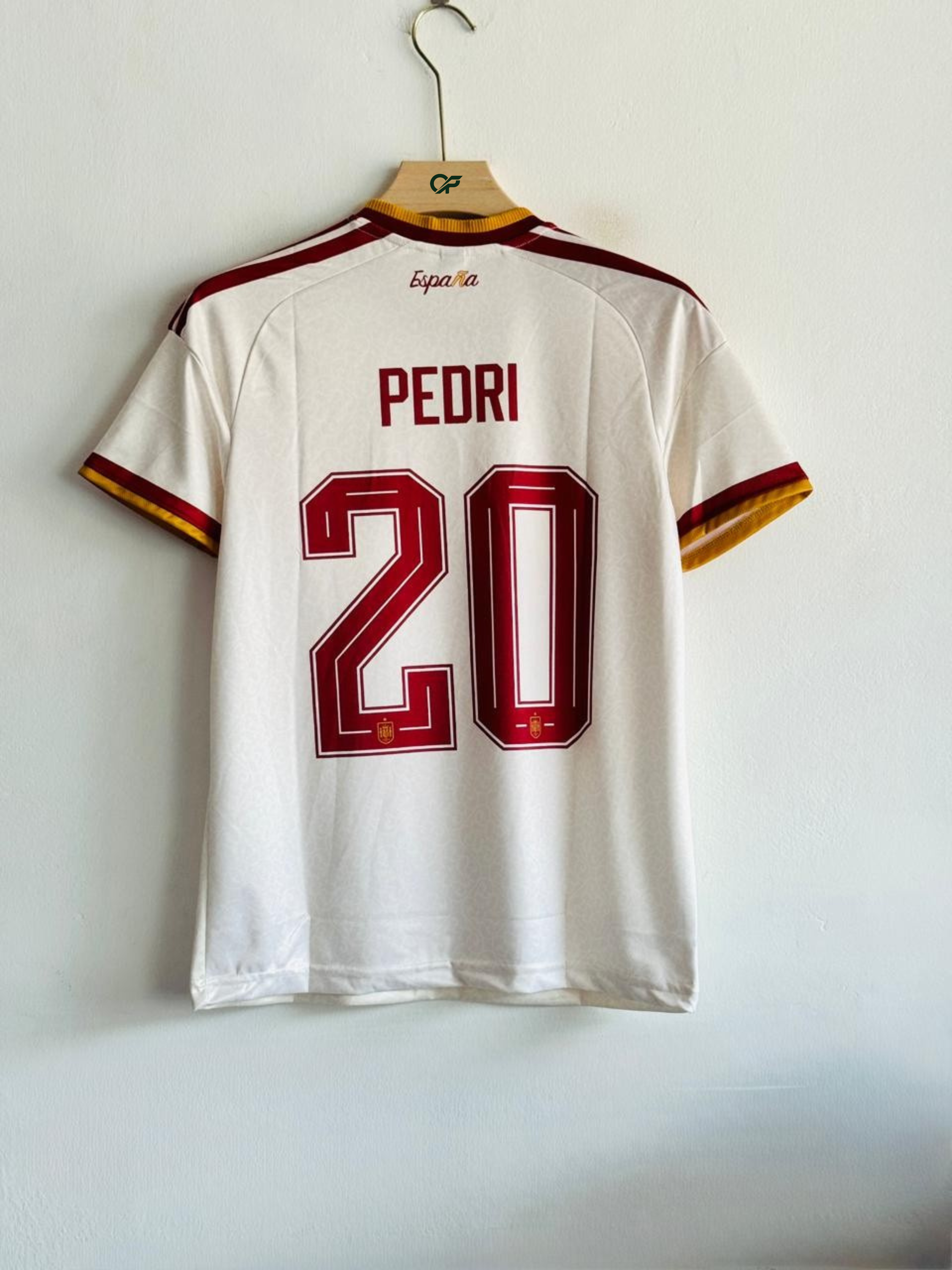 Spain Away Jersey 2024/25 – Pedri #20 Edition(Embroided)